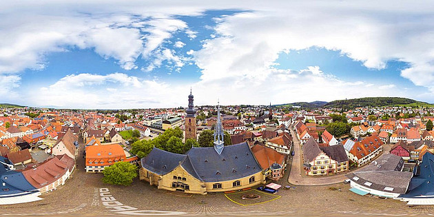 Luftaufnahmen Bad Bergzabern in 360 Grad