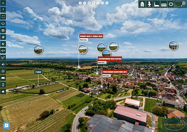 Virtuelle Tour von Oberotterbach in der Pfalz