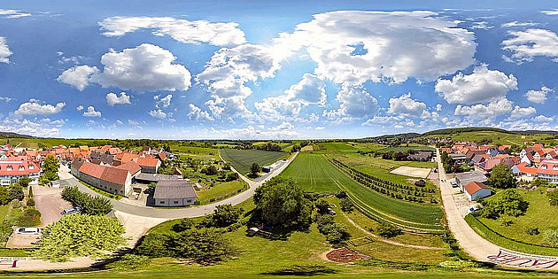 360 Grad Luftbilder 360 von Pleisweiler Oberhofen